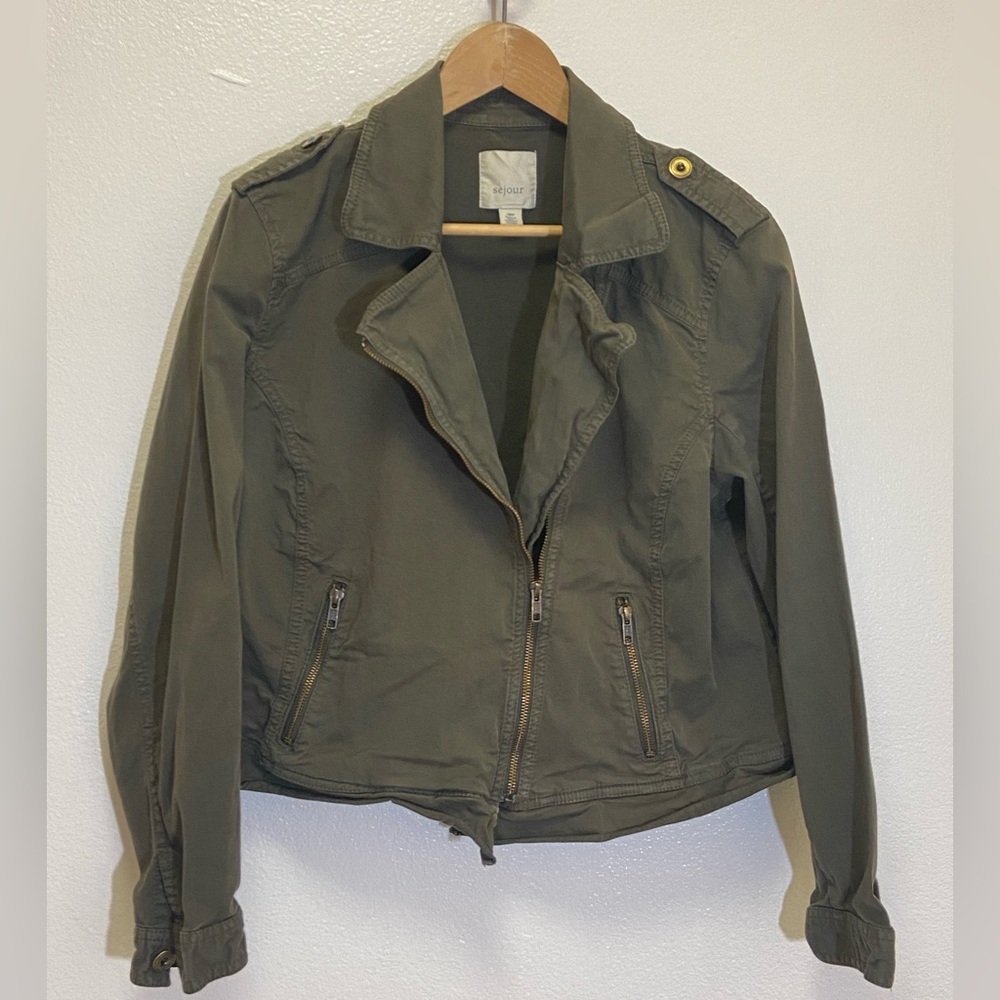 Sejour - Cropped Motto Jacket